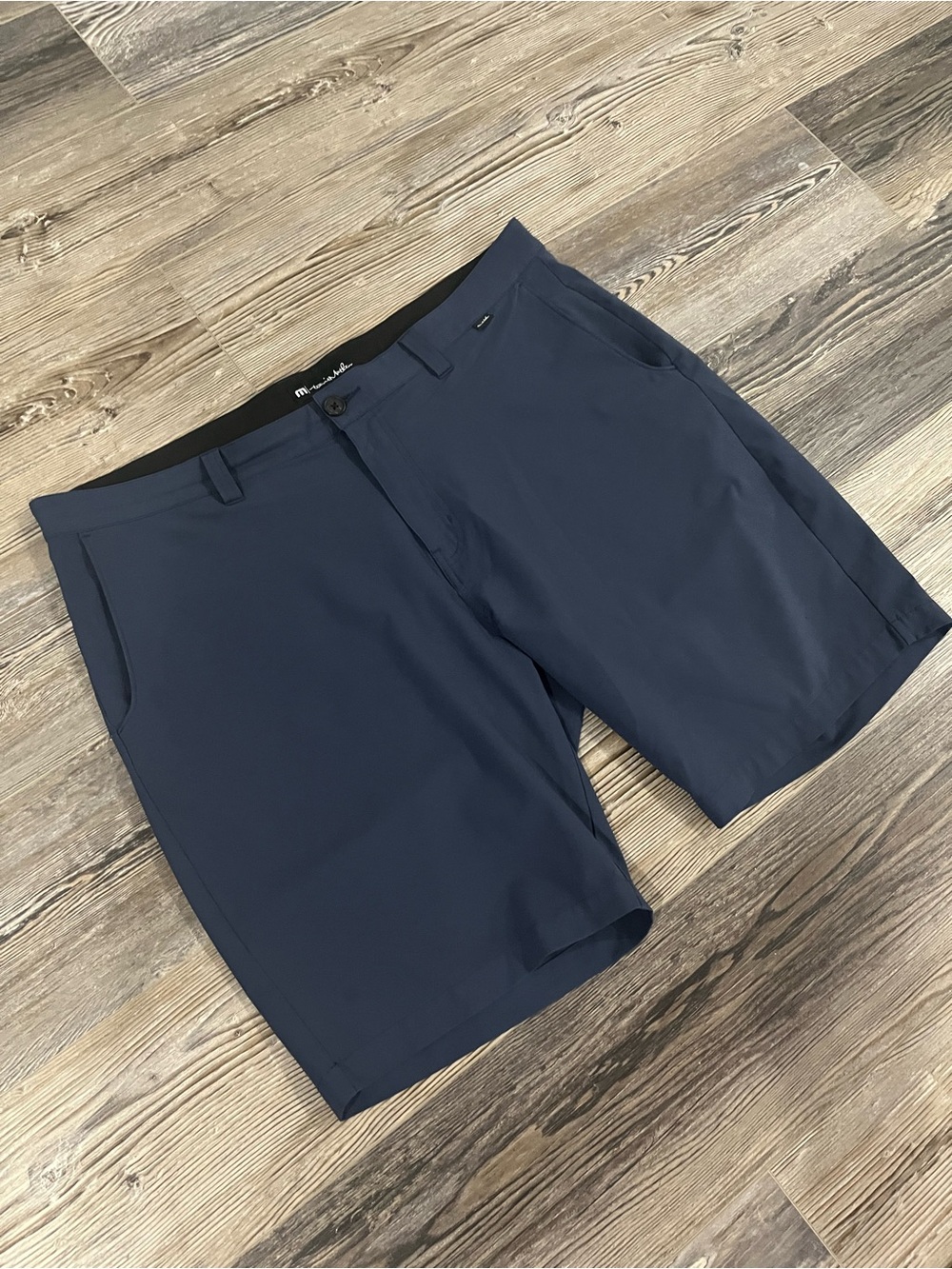 Travis Mathew Men's Navy Flat Front Shorts